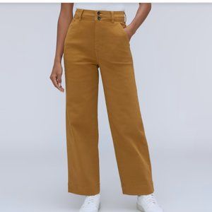 Everlane The Organic Wide-Leg Pant Size 8 Tapenade